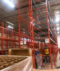 20’ tall x 42” pallet racking frames in stock - best quality