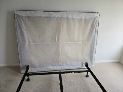 Queen Bed Frame & Low Profile Box Spring, View more