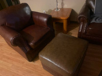 Leather couch set