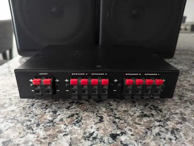 4-Pairs Stereo Speaker Selector Box with Protection in Speakers in Markham / York Region - Image 6