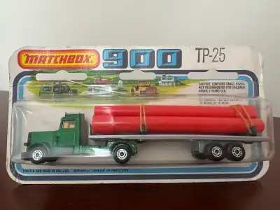 Vintage Matchbox 900 TP-25 Log Transporter – New in Package (1978, England) Up for sale is a rare an...