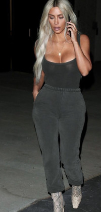 As worn by Kim K Yeezy Season 6 Sweatpants in Core new XL