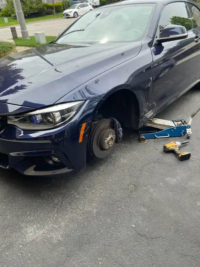 Seasonal tire swap, tire rotation or Flat tire, change to spare tire. Tire must be on rims Sedan $35...