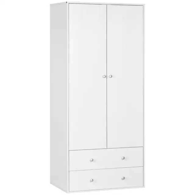Wardrobe Closet, Armoire with Drawers and Hanging Rail for Bedro in Dressers & Wardrobes in Markham / York Region - Image 4
