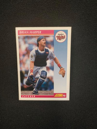 1992 Score92 Brian Harper Catcher Minnesota Twins Card #215