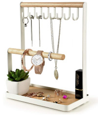 Jewelry Stand Holder,  Wooden Ring Organizer