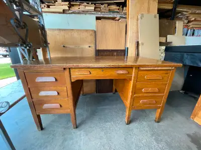 Wood desk, View more