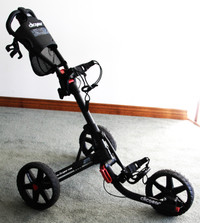 Black on black Clicgear3.5+ golf foldable golf cart for $265. To