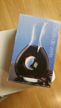 carafe de verre decanter