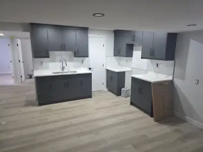 Brand New modern 2 Bedroom & 1 bathroom Basement for Rent in Meadows Rosewood. Will be ready by augu...