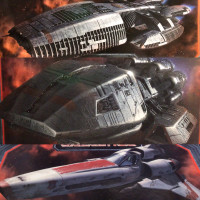 Battlestar Galactica models 