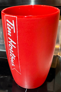 Matte Red Tim Hortons Coffee Mug, 16 ounces, $10