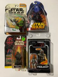 Star Wars action figures 3.75” darth maul darth Vader boba fett