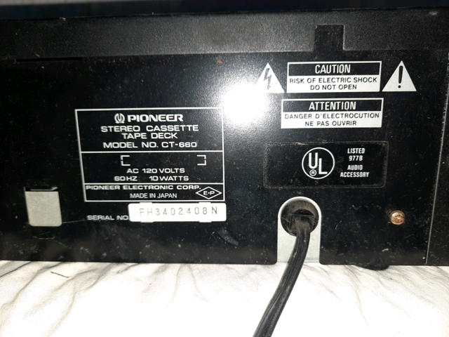 I deliver! Pioneer stereo cassette tape deck CT-660 in Stereo Systems & Home Theatre in St. Albert - Image 6