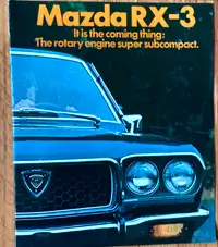 1972 MAZDA RX 3 AUTO BROCHURE FOR SALE