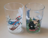 Vintage 1988 Applause Smurf Drinking Glasses 