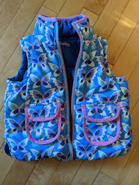 Girls reversible puffy vest 2T (Hatley)