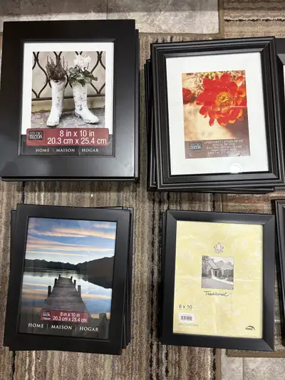 Picture Frames used assorted sizes 8x10 & 10x13, View more