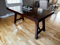 Dining table with extensions