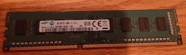 Samsung/Planet First 4GB DDR3 Ram in System Components in Abbotsford