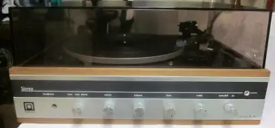 Vintage Noresco NC 341 and Dual 1210 record player and amp, View more