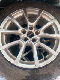 Audi Q5 rims with Bridgestone Blizzak winter tires