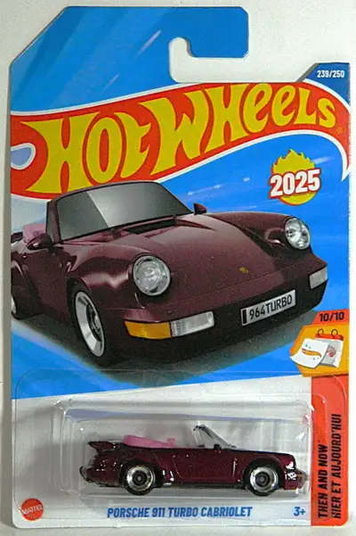 Hot Wheels 1/64 scale Porsche 922 Turbo Cabriolet Then And Now diecast new sealed, $7. Pickup in nor...