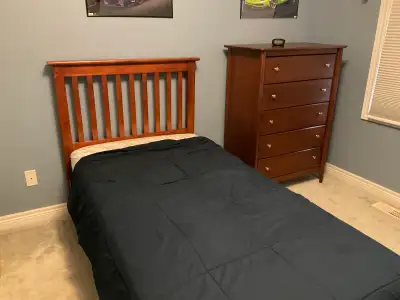 Solid wood Kid’s bed and dresser set, View more