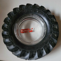 Vintage Firestone Tractor Tire Ashtray 