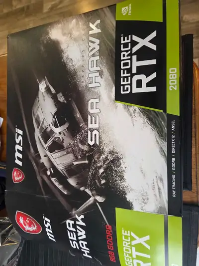À vendre : MSI GeForce RTX 2080 Sea Hawk, modèle haut de gamme avec refroidissement liquide intégré...