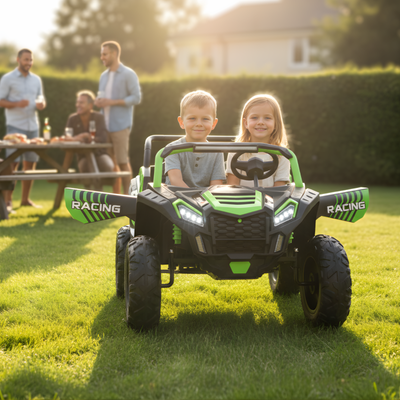 Kids' Luxury Ride-On Cars – Rubber Wheels, Music & Remote, View more