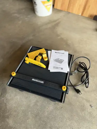 Brand New Mastercraft Wet Tile Saw Kit, View more