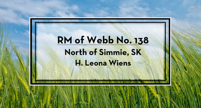 Land for Sale by Tender - RM of Webb No. 138 North of Simmie, SK Owner: H. Leona Wiens This offering...