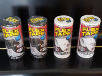 New Flex Tape 8"x 5 ' Jumbo Waterproof Adhesive Rubber Patch B/W