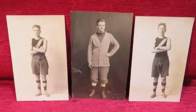 ANTIQUE EARLY 1900s SPORTS POSTCARDS (3) ORIGINAL in Arts & Collectibles in Mississauga / Peel Region - Image 2