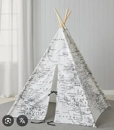 World map tee pee tent fort for kids, View more