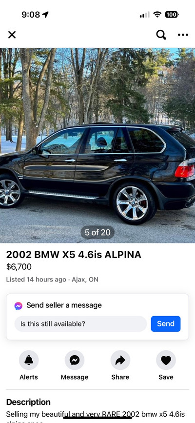 BMW X5 4.6is SCAM