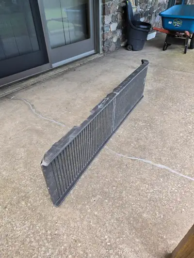 This ramp was used to help load a dog in the back of a car.