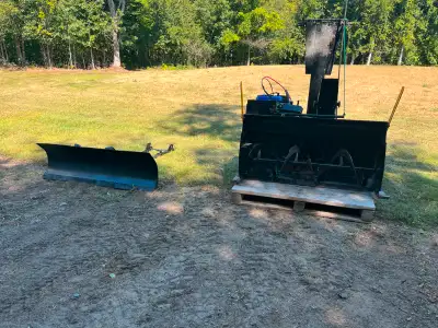 48 " atv snowblower in great shape engine is 2 winters old replaced gear box and belts works very we...