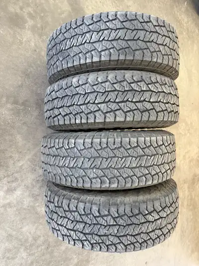 Full set of four Hankook Tires Dynapro AT2 Extreme LT275/70/18 10 ply E Rated 80psi 2022 date code 8...
