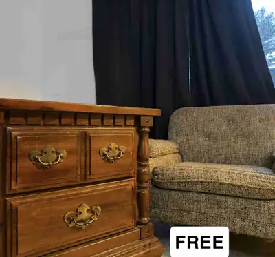 FREE chair + end table, View more