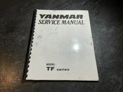 Yanmar Model TF Series Diesel Engine Service Manual Printed in Japan Covers TF series 4 cycle diesel...