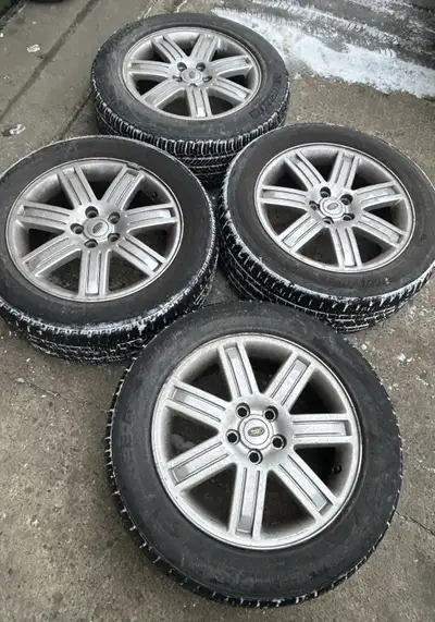 Land Rover Range Rover rims 5x120 bolt pattern 19inch Bridgestone tires 50-60% Balanced 255 55 19 Re...