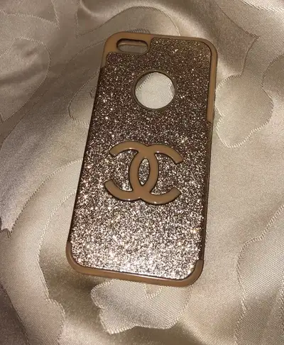 New iPhone SE and 5 Golden Glittery Phone Case, View more