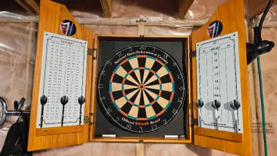 Nodor Dart Board with Cabinet and Darts, View more