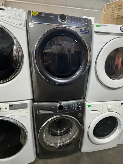 Electrolux front load washer dryer sset slightly used, View more