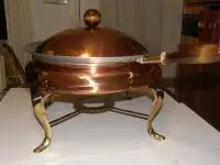 Copper food warmer