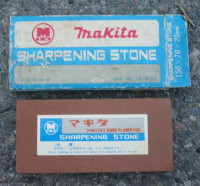 Vintage Makita Japanese Sharpening Stone plus Several Others