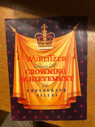 1951 Wurlitzer Model 1400 and 1450 Jukebox Brochure, View more