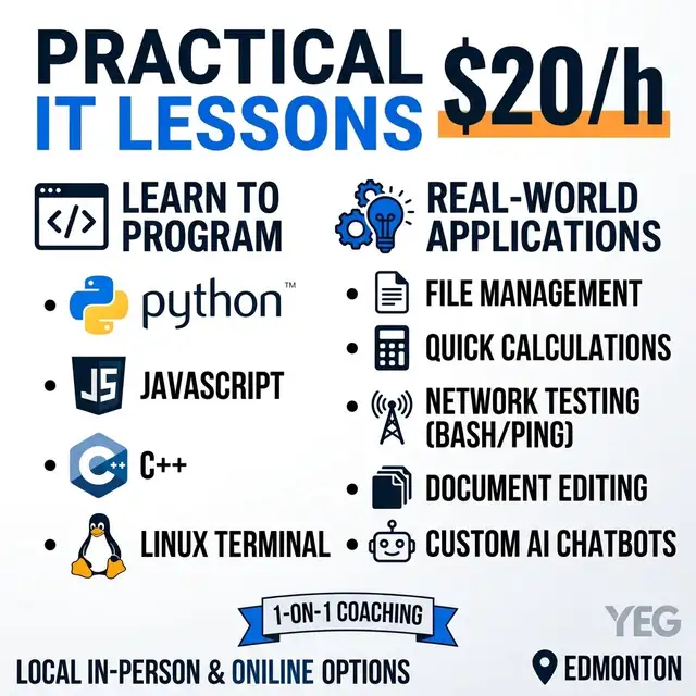 Practical IT Lessons - $20/h
